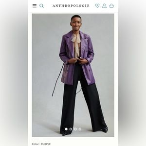 Avec Les Filles Belted Faux Leather Coat
